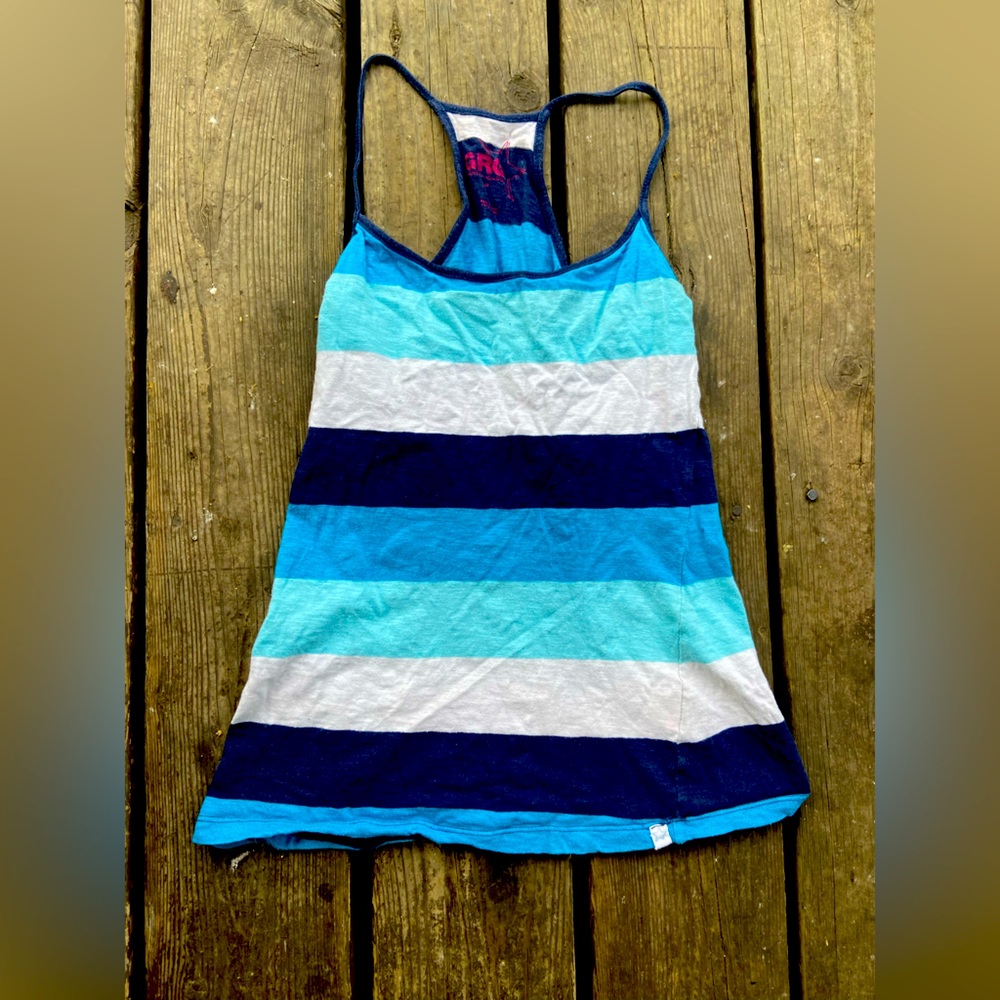 GARAGE Ocean blue tank top